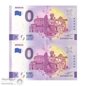 اسکناس 0 یورو 2024 - برشا - جفت - UNC64 - ایتالیا