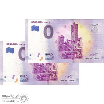 اسکناس 0 یورو 2019 - برگامو-سیتا آلتا - جفت - UNC64 - ایتالیا