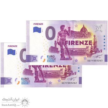 اسکناس 0 یورو 2025 - فلورانس - جفت - UNC64 - ایتالیا
