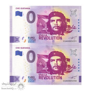 اسکناس 0 یورو 2024 - ارنستو چگوارا - جفت - UNC64 - کوبا