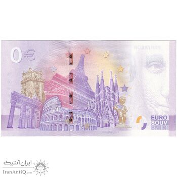اسکناس 0 یورو 2022 - معبد پانتئون - تک - UNC64 - ایتالیا