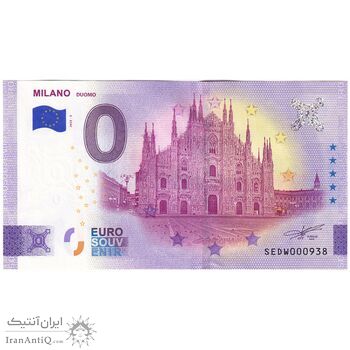 اسکناس 0 یورو 2025 - کلیسای جامع میلان - تک - UNC64 - ایتالیا