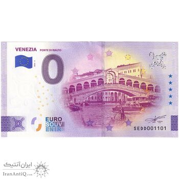 اسکناس 0 یورو 2024 - پل ریالتو ونیز - تک - UNC64 - ایتالیا
