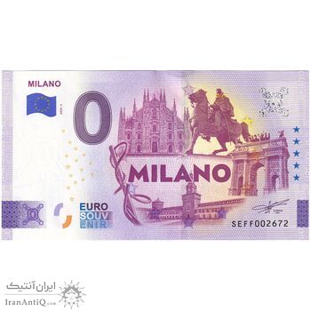 اسکناس 0 یورو 2024 - میلان - تک - UNC64 - ایتالیا