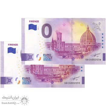 اسکناس 0 یورو 2025 - کلیسای جامع فلورانس - جفت - UNC64 - ایتالیا