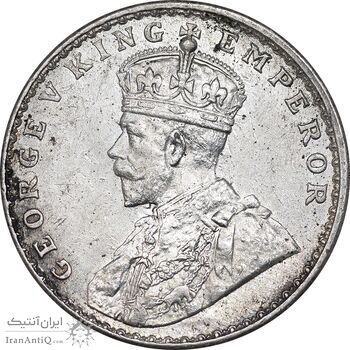 سکه 1 روپیه 1919 جرج پنجم - AU58 - هند