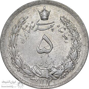 سکه 5 ریال 1312 - MS61 - رضا شاه