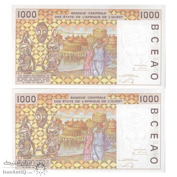 اسکناس 1000 فرانک 2002 - جفت - UNC64 - جامعه اقتصادی کشورهای غرب آفریقا (ساحل عاج)