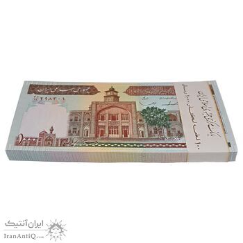 بسته اسکناس 1000 ریال (ایروانی - قاسمی) فیلیگران الله - شماره بزرگ - UNC - جمهوری اسلامی