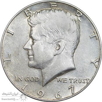 سکه نیم دلار 1967 کندی - AU55 - آمریکا