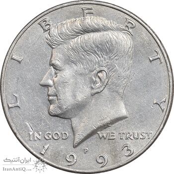 سکه نیم دلار 1993P کندی - AU50 - آمریکا