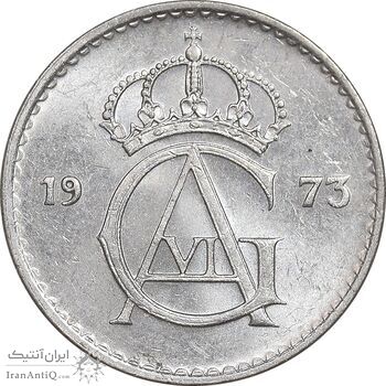 سکه 10 اوره 1973 گوستاو ششم - MS61 - سوئد