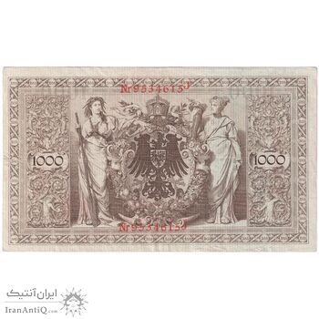 اسکناس 1000 مارک 1910 ویلیام دوم - تک - VF30 - آلمان
