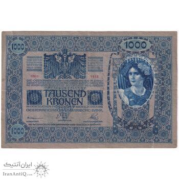 اسکناس 1000 کرون بدون تاریخ (1919) جمهوری آلمان-اتریش - تک - EF40 - اتریش