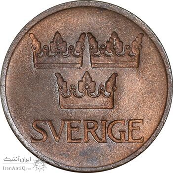 سکه 5 اوره 1973 گوستاو ششم - AU58 - سوئد