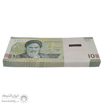 بسته اسکناس 100000 ریال (خاندوزی - صالح آبادی) شماره مزاحم - UNC - جمهوری اسلامی