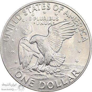 سکه یک دلار 1972D آیزنهاور - AU58 - آمریکا