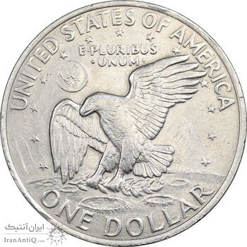 سکه یک دلار 1972D آیزنهاور - EF45 - آمریکا