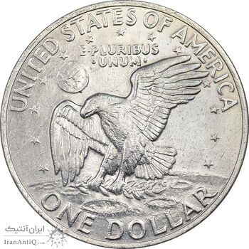 سکه یک دلار 1972 آیزنهاور - AU50 - آمریکا