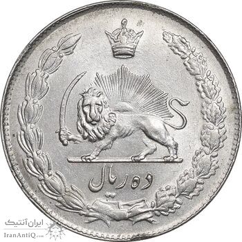 سکه 10 ریال 1343 - ضخیم - MS62 - محمد رضا شاه