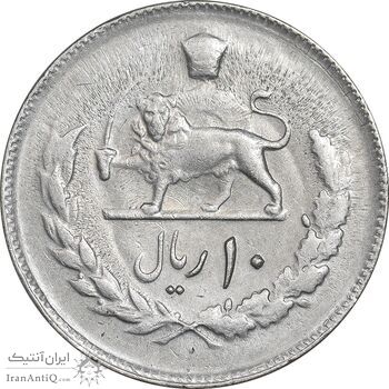 سکه 10 ریال 1357 - EF40 - محمد رضا شاه