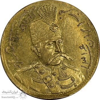 سکه طلا 1 تومان 1316 تصویری - MS62 - مظفرالدین شاه