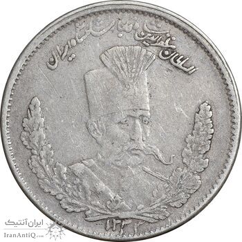 سکه 1000 دینار 1323 تصویری - VF35 - مظفرالدین شاه