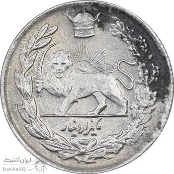 سکه 1000 دینار 1307 تصویری - AU50 - رضا شاه