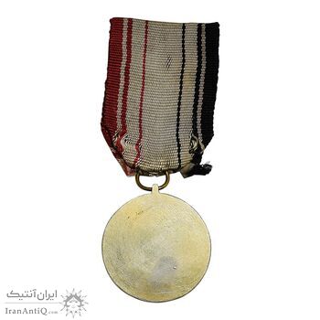 مدال نقره باشگاه ورزشی ارتش - با روبان - EF - محمدرضا شاه