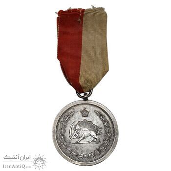 مدال نقره توانا بود - با روبان - EF - رضا شاه