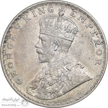 سکه 1 روپیه 1918 جرج پنجم - AU55 - هند