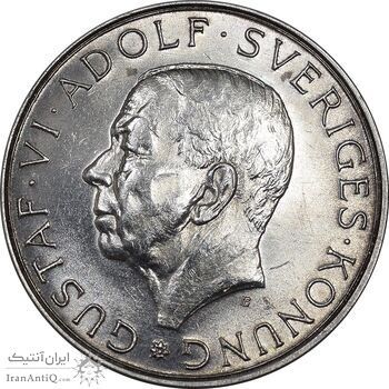 سکه 10 کرون 1972 گوستاو ششم - MS61 - سوئد