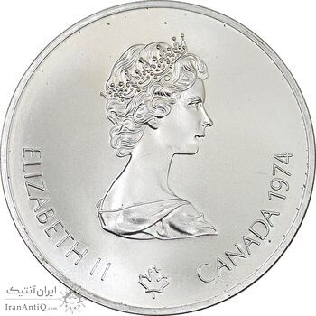 سکه 5 دلار 1976 یادبود المپیک مونترال - با پلمپ - MS69 - الیزابت دوم - کانادا