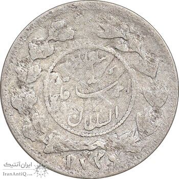 سکه شاهی 3 تاریخ دایره کوچک - مبلغ مکرر - VF30 - احمد شاه