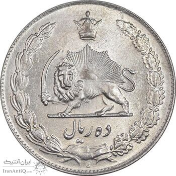 سکه 10 ریال 1338 - MS61 - محمد رضا شاه