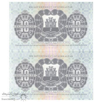 اسکناس 10 شیلینگ 2018 الیزابت دوم - جفت - UNC65 - جبل الطارق