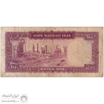 اسکناس 100 ریال 1342 - تک - VF20 - محمد رضا شاه