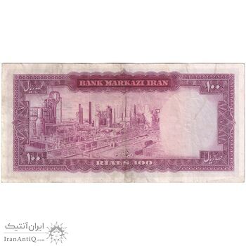 اسکناس 100 ریال (هویدا - سمیعی) - تک - EF40 - محمد رضا شاه
