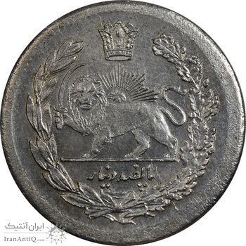 سکه 500 دینار 1323 تصویری - MS62 - مظفرالدین شاه