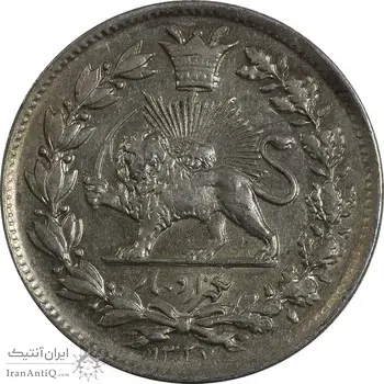 سکه 1000 دینار 1327 خطی - AU58 - احمد شاه