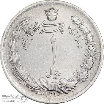 سکه 1 ریال 1310 - EF45 - رضا شاه