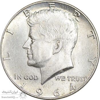 سکه نیم دلار 1964 کندی - MS64 - آمریکا