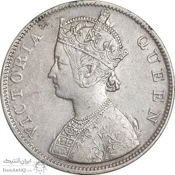 سکه 1 روپیه 1862 ویکتوریا - AU50 - هند