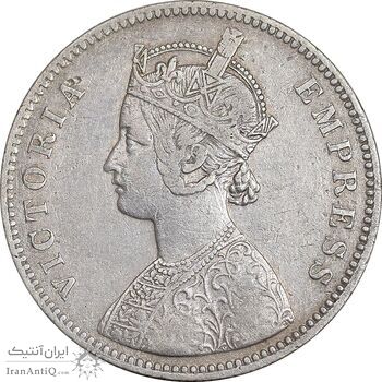 سکه 1 روپیه 1880 ویکتوریا - EF40 - هند