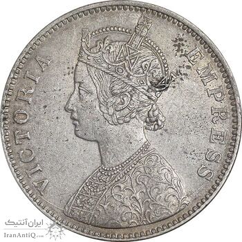 سکه 1 روپیه 1882 ویکتوریا - AU50 - هند