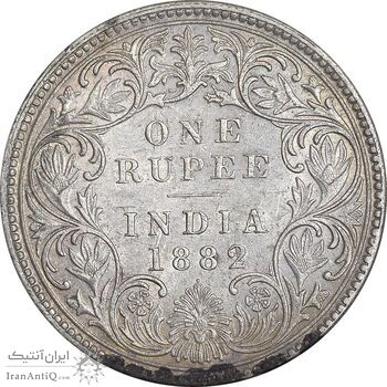 سکه 1 روپیه 1882 ویکتوریا - AU50 - هند