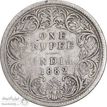 سکه 1 روپیه 1882 ویکتوریا - VF35 - هند