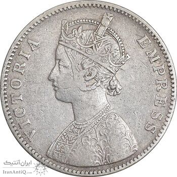 سکه 1 روپیه 1884 ویکتوریا - EF45 - هند