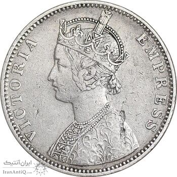 سکه 1 روپیه 1888 ویکتوریا - EF45 - هند