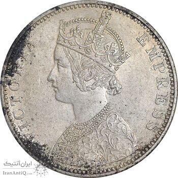 سکه 1 روپیه 1892 ویکتوریا - AU58 - هند